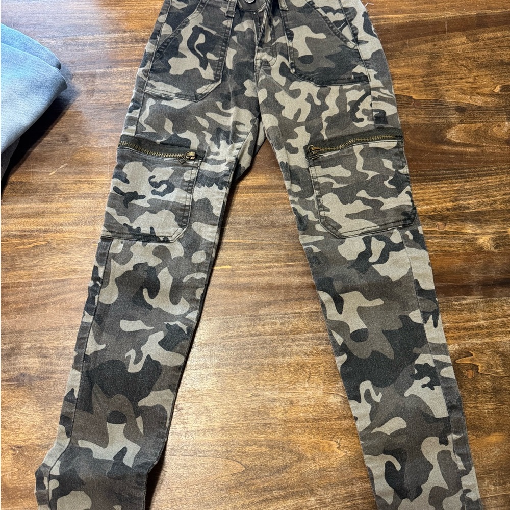 KanCan Green Camouflage Jeans